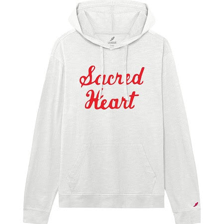 Women's White Script Hoodie