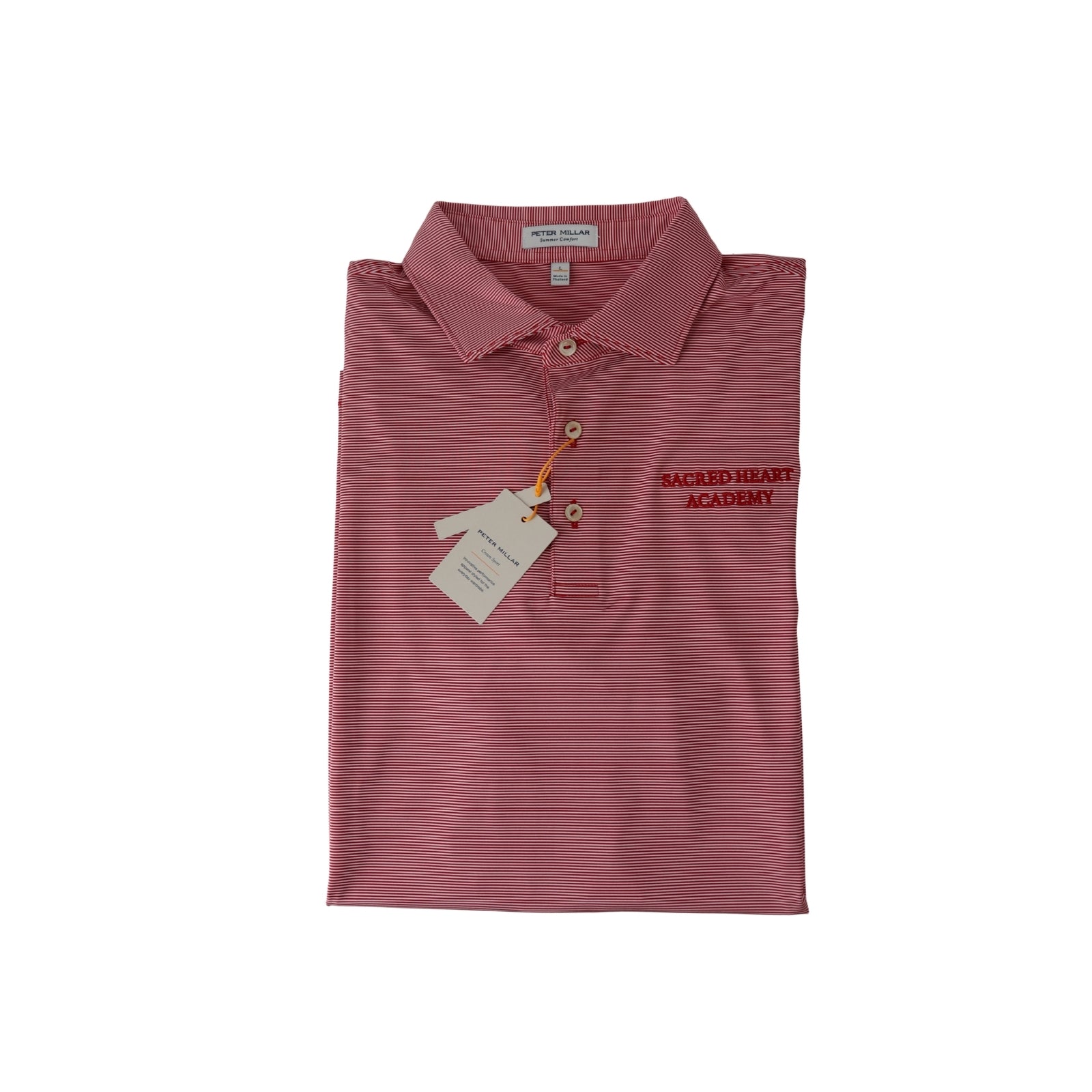 Peter Millar Men's Red Golf Shirt