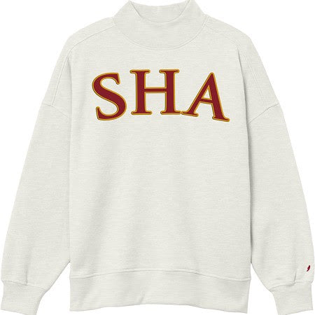 SHA Oversized cotton mock-neck Sweatshirt